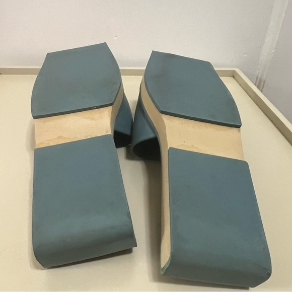 Calvin Klein leather mules square toe - Picture 7 of 9